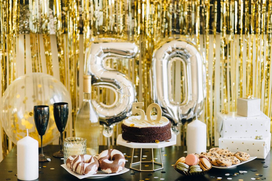 50 th birthday party planned by PS london, customer image